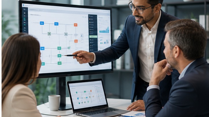 Business support team visual