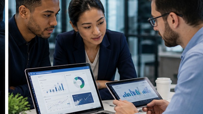Business support team visual